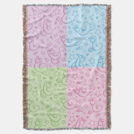 Muster mit Schlangen Decke (Vorderseite Vertikal)