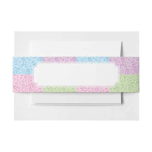 Muster mit Schlangen Einladungsbanderole (Vorderseite Beispiel)