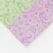 Muster mit Schlangen Fleecedecke (Ecke)