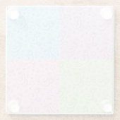 Muster mit Schlangen Glasuntersetzer (Rückseite)