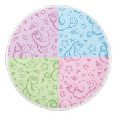 Muster mit Schlangen Keramikknauf (Vorderseite)