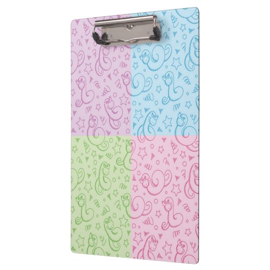 Muster mit Schlangen Klemmbrett (Links)