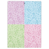 Muster mit Schlangen Klemmbrett (Rückseite)