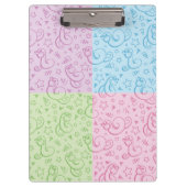 Muster mit Schlangen Klemmbrett (Vorderseite)