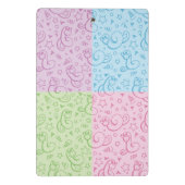 Muster mit Schlangen Mini Klemmbrett (Rückseite)