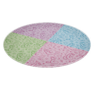 Muster mit Schlangen Schneidebrett