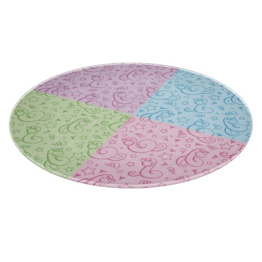 Muster mit Schlangen Schneidebrett (Ecke)