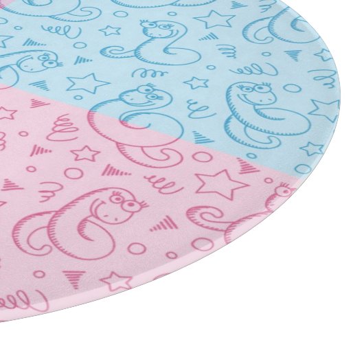 Muster mit Schlangen Schneidebrett (Ecke)