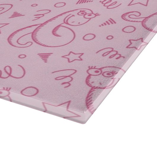 Muster mit Schlangen Schneidebrett (Ecke)