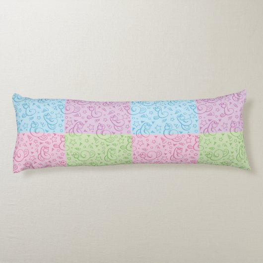 Muster mit Schlangen Seitenschläferkissen (Rückseite)