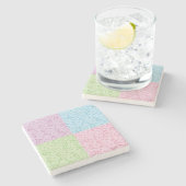 Muster mit Schlangen Steinuntersetzer (Seitenansicht)