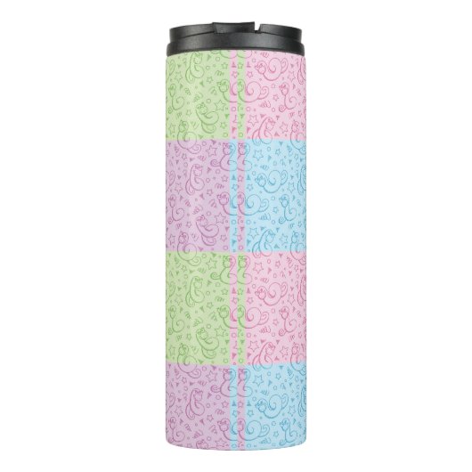 Muster mit Schlangen Thermosbecher (Rückseite)