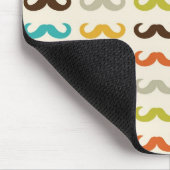 Muster mit Schnurrbart Mousepad (Ecke)