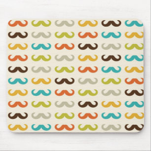Muster mit Schnurrbart Mousepad