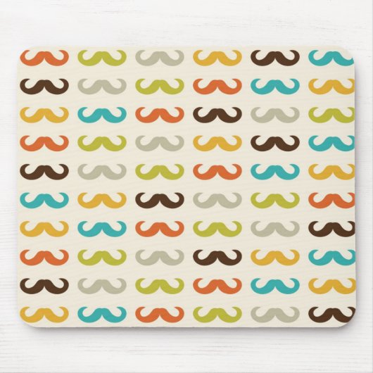 Muster mit Schnurrbart Mousepad (Vorne)