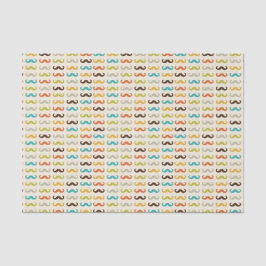 Muster mit Schnurrbart Seidenpapier (Vorderseite)