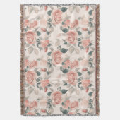 Muster mit schönen Rose /21 Decke (Vorderseite Vertikal)