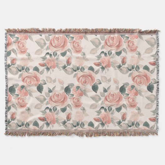 Muster mit schönen Rose /21 Decke (Vorderseite)