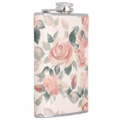 Muster mit schönen Rose /21 Flachmann (Rechts)
