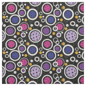 Muster mit schwarzen Pickleballs Stoff (Muster)