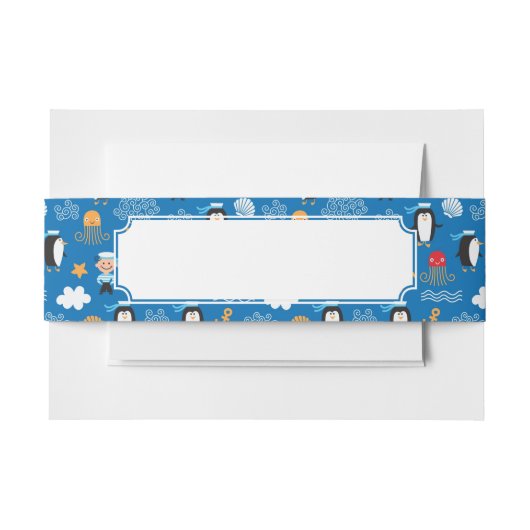 Muster mit Seethema Einladungsbanderole (Vorderseite Beispiel)