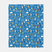 Muster mit Seethema Fleecedecke (Vorderseite)