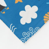 Muster mit Seethema Fleecedecke (Ecke)