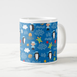 Muster mit Seethema Jumbo-Tasse