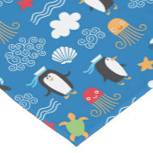 Muster mit Seethema Kurzer Tischläufer (Ecke)