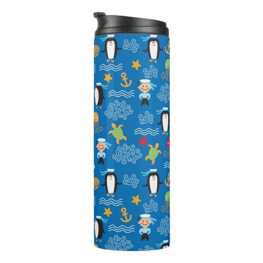 Muster mit Seethema Thermosbecher (Nach rechts gedreht)