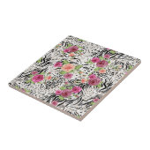 Muster mit Tierdrucken Fliese (Seite)