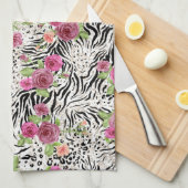 Muster mit Tierdrucken Küchentuch (Viertel Falte)