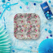 Muster mit Tierdrucken Pappteller (Party)