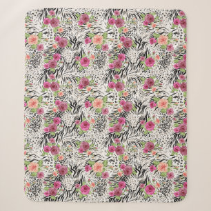 Muster mit Tierdrucken Sherpadecke