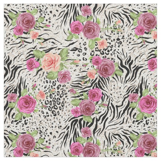 Muster mit Tierdrucken Stoff (Nahaufnahme)