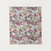 Muster mit Tierdrucken Wandteppich (Vorderseite)