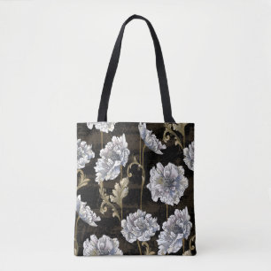 Muster mit Tornsteinbouquet mit barockem Goldwirbe Tasche