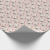 Muster mit tropischen Vögeln Geschenkpapier (Ecke)