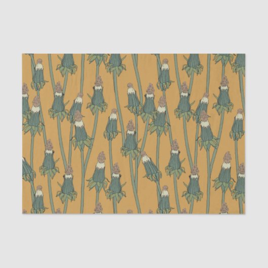 Muster mit ungeöffnetem Kronleuchter Seidenpapier (Vorderseite)