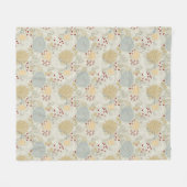 Muster mit verschlungenem Garten Fleecedecke (Vorderseite (Horizontal))