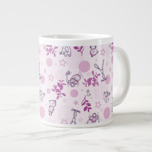 Muster mit vintage Baby-Tieren Jumbo-Tasse
