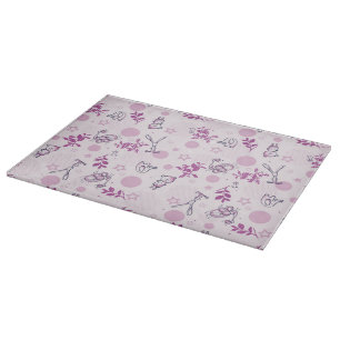Muster mit vintage Baby-Tieren Schneidebrett