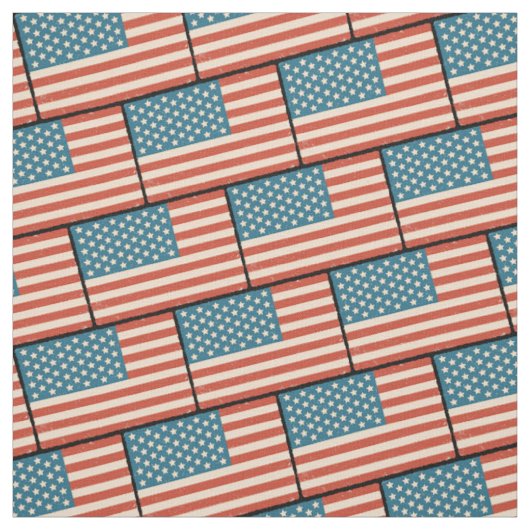 Muster mit Vintage-Flagge der USA Stoff (Muster)