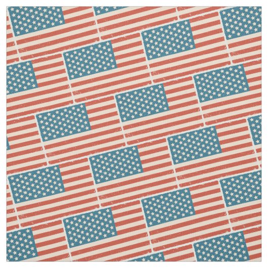 Muster mit Vintage-Flagge der USA Stoff (Muster)