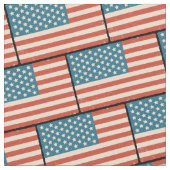 Muster mit Vintager US-Flagge Stoff (Nahaufnahme)