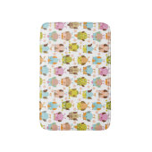 Muster mit Vögeln Badematte (Vorderseite Vertikal)