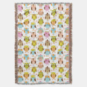 Muster mit Vögeln Decke (Vorderseite Vertikal)