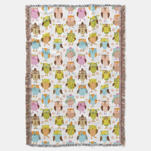 Muster mit Vögeln Decke (Vorderseite Vertikal)