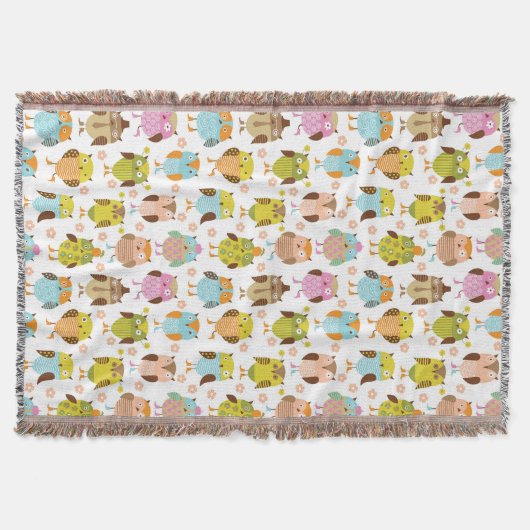 Muster mit Vögeln Decke (Vorderseite)