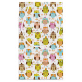 Muster mit Vögeln Kleine Geschenktüte (Rückseite)